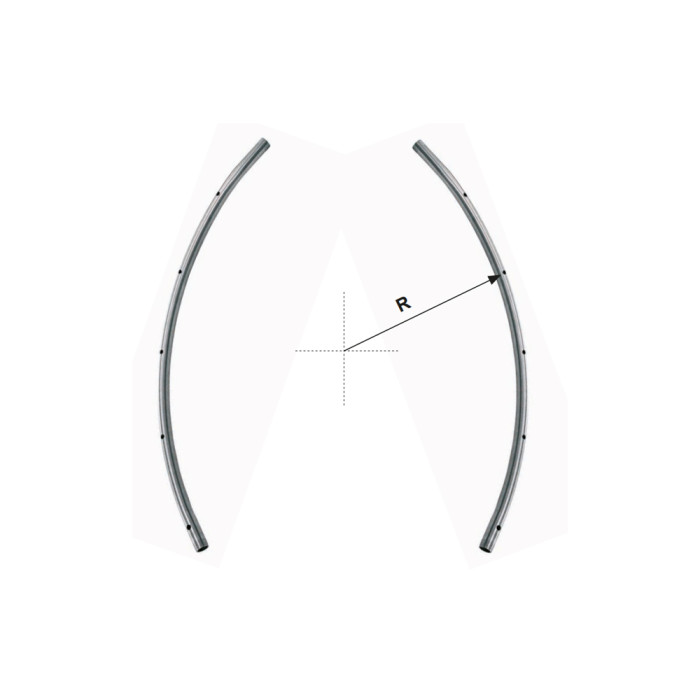 PAR DE ARCO 1/2 INOX TURBO 600 MM