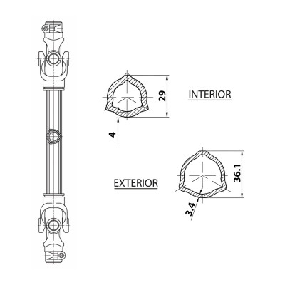CARDAN B2 710 MM AS 2