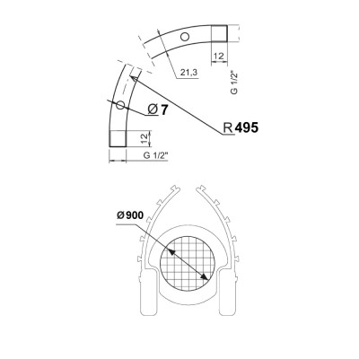 PAR ARCO INOX TURBO 900MM FG 2